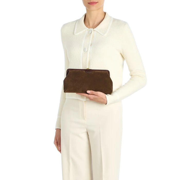 Il Bisonte Manuela Suede Clutch