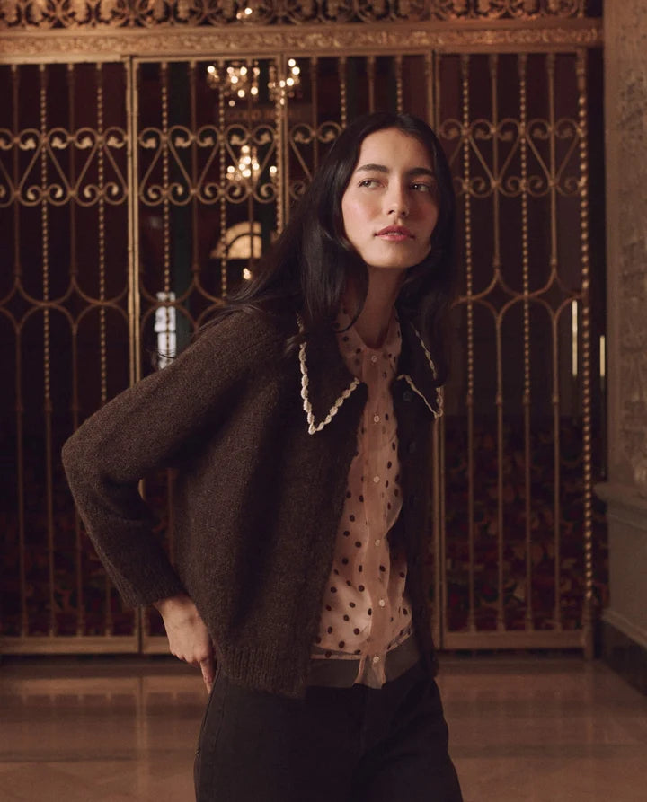 The Great Crochet Collar Cardigan