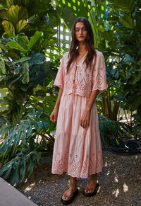 By Together Embroidered Ruffle Skirt