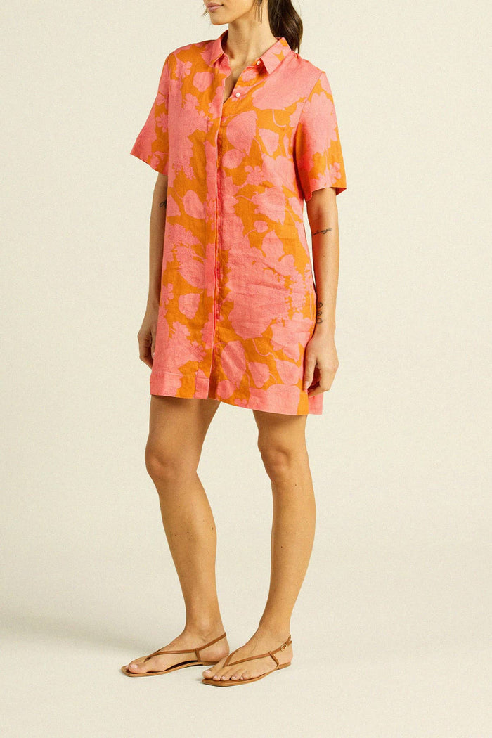Trovata Birds of Paradis Dana Floral Print Top