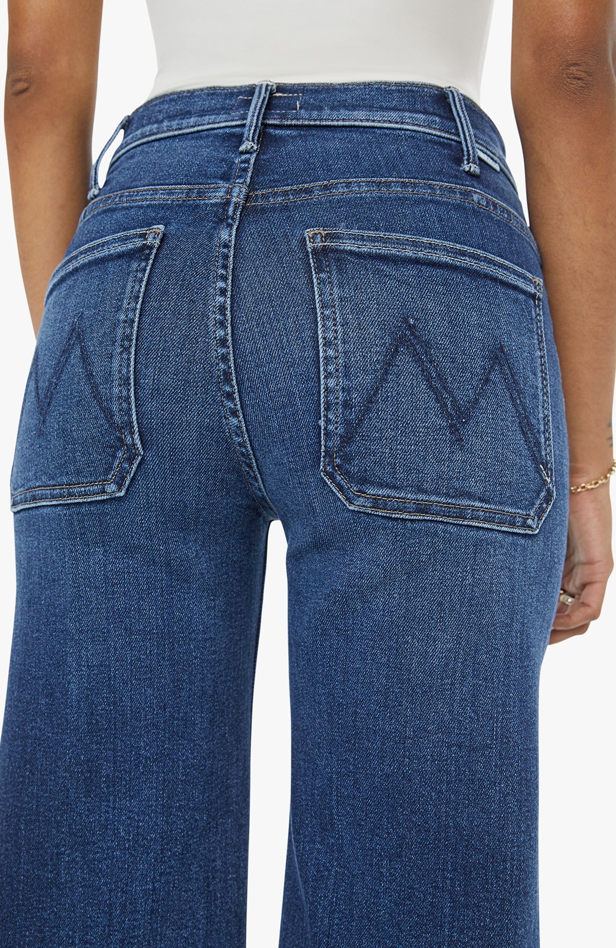 Mother Denim Lil Hustler Roller Patch Pocket One Last Shot
