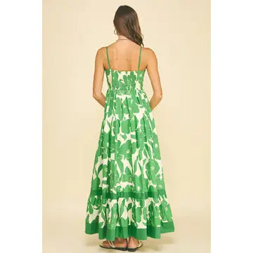 Pinch Floral Tiered Maxi Dress