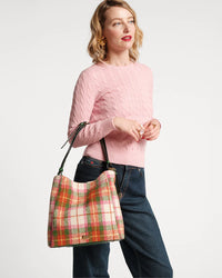 Frances Valentine June Hobo Wool Plaid Bag