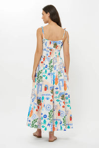 Oliphant Scarlett Corfu Print Maxi Dress