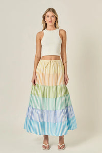 English Factory Pastel Tier Skirt