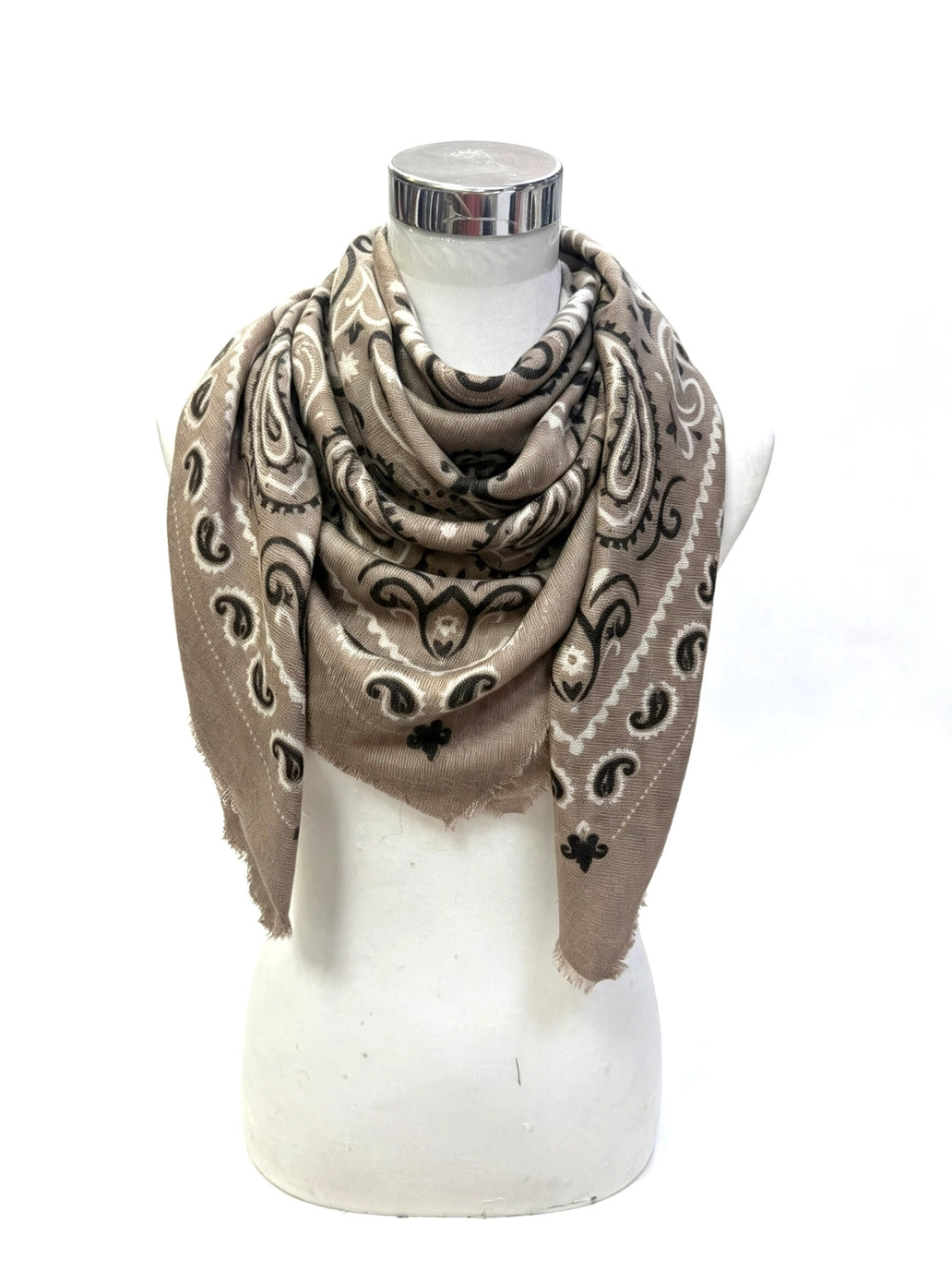 Lineta Bandana Wool Scarf
