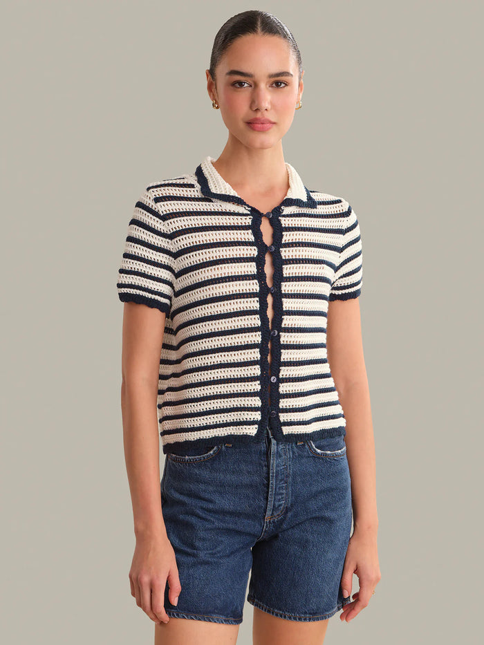525 America Leilani Striped Cardigan