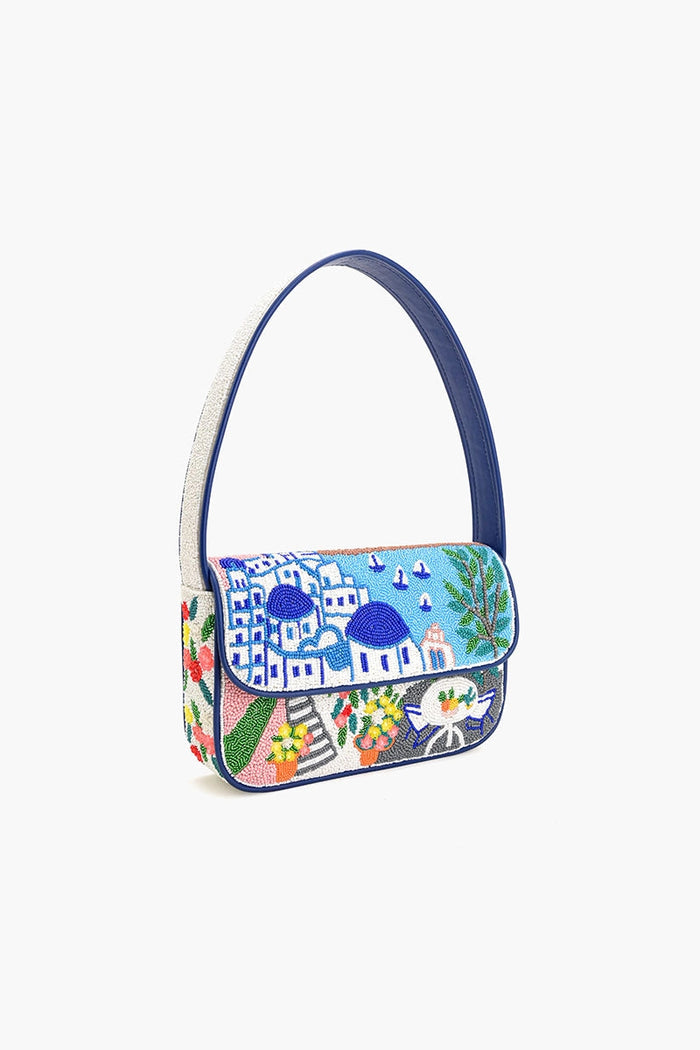 America & Beyond Santorini Beaded Shoulder Bag