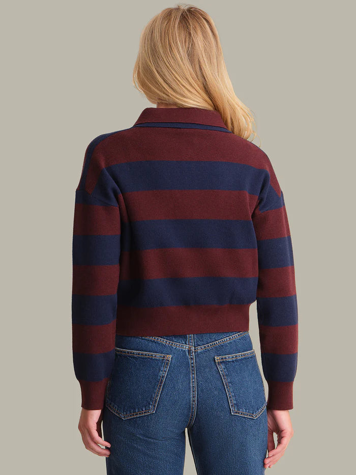 525 America Lennon Rugby Stripe Crew Sweater