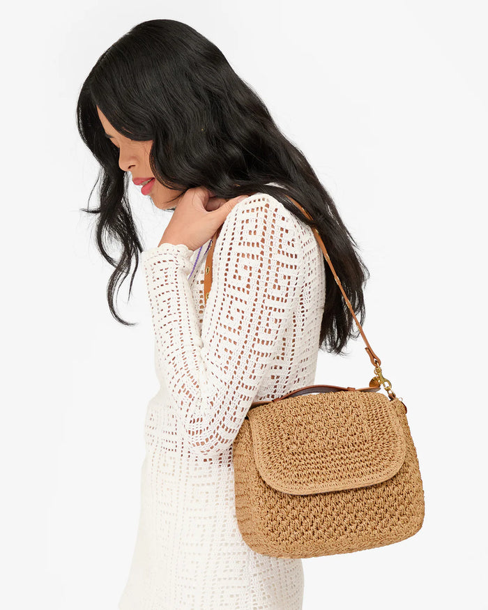 Clare V Louis Twisted Raffia Handbag