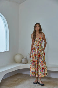 By Together Sleeveless Floral Print Dress