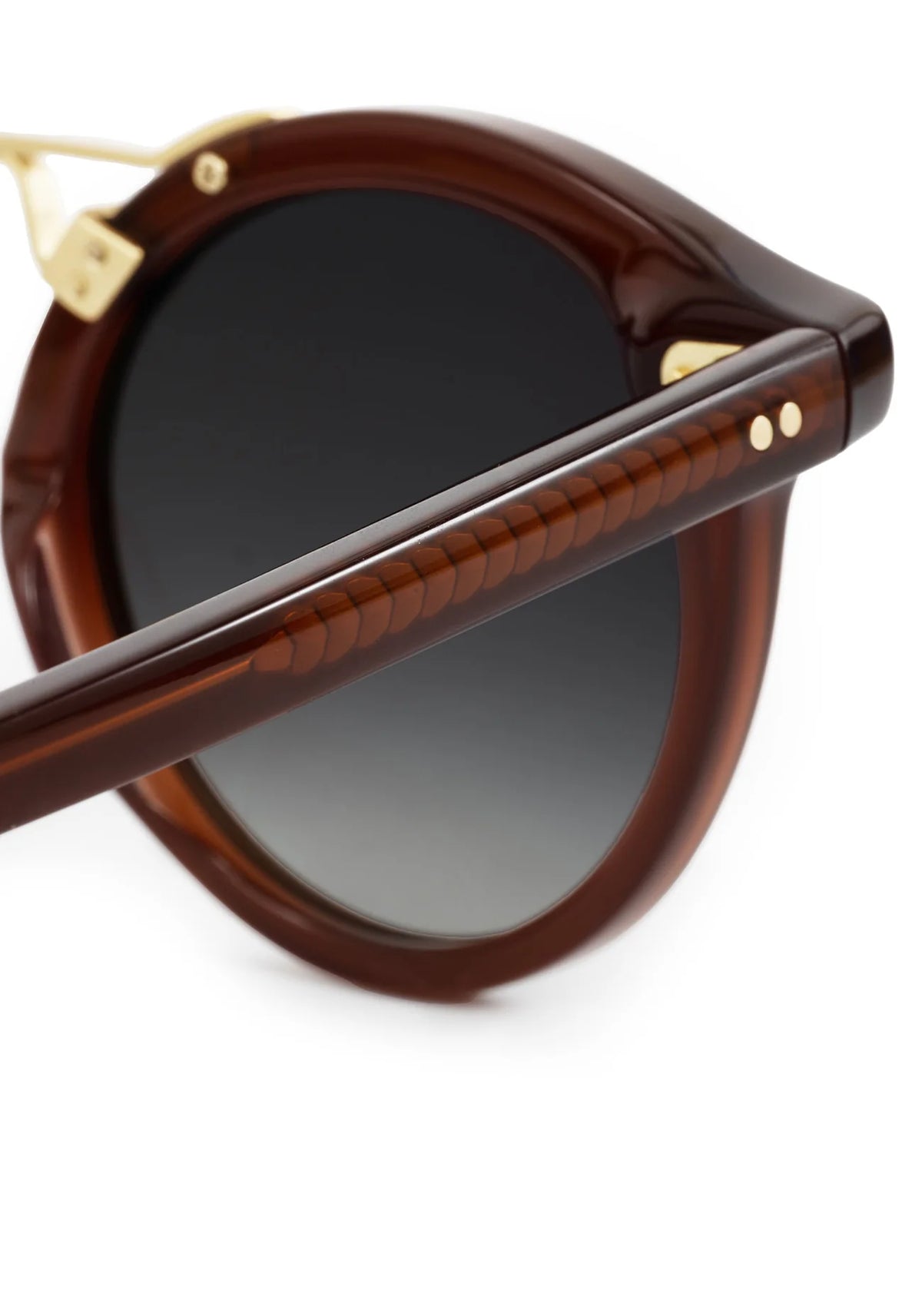 Krewe St. Louis II Espresso 18k Sunglasses