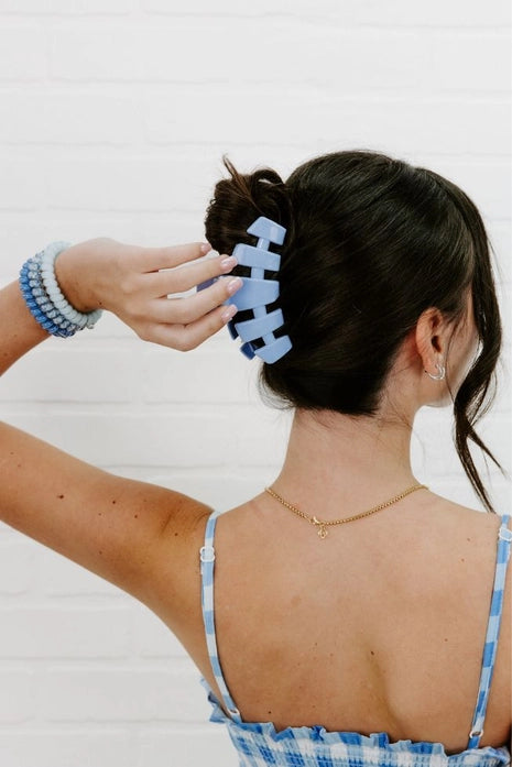 Teleties Large Hair Clip - Baby Blue