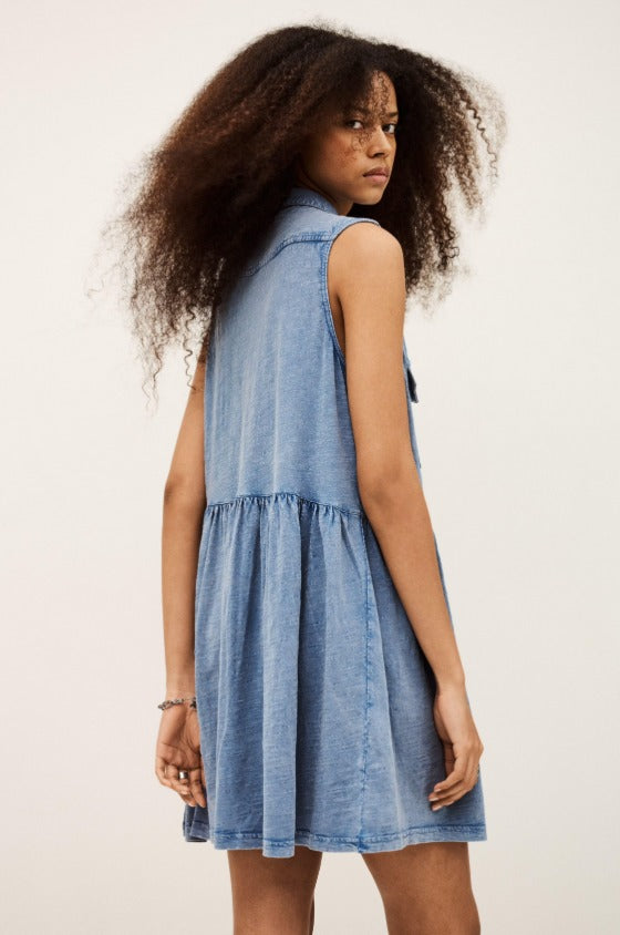 Ba&sh Ilona Chambray Dress