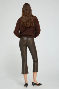 SPRWMN Crop Americano Leather Crop Flare