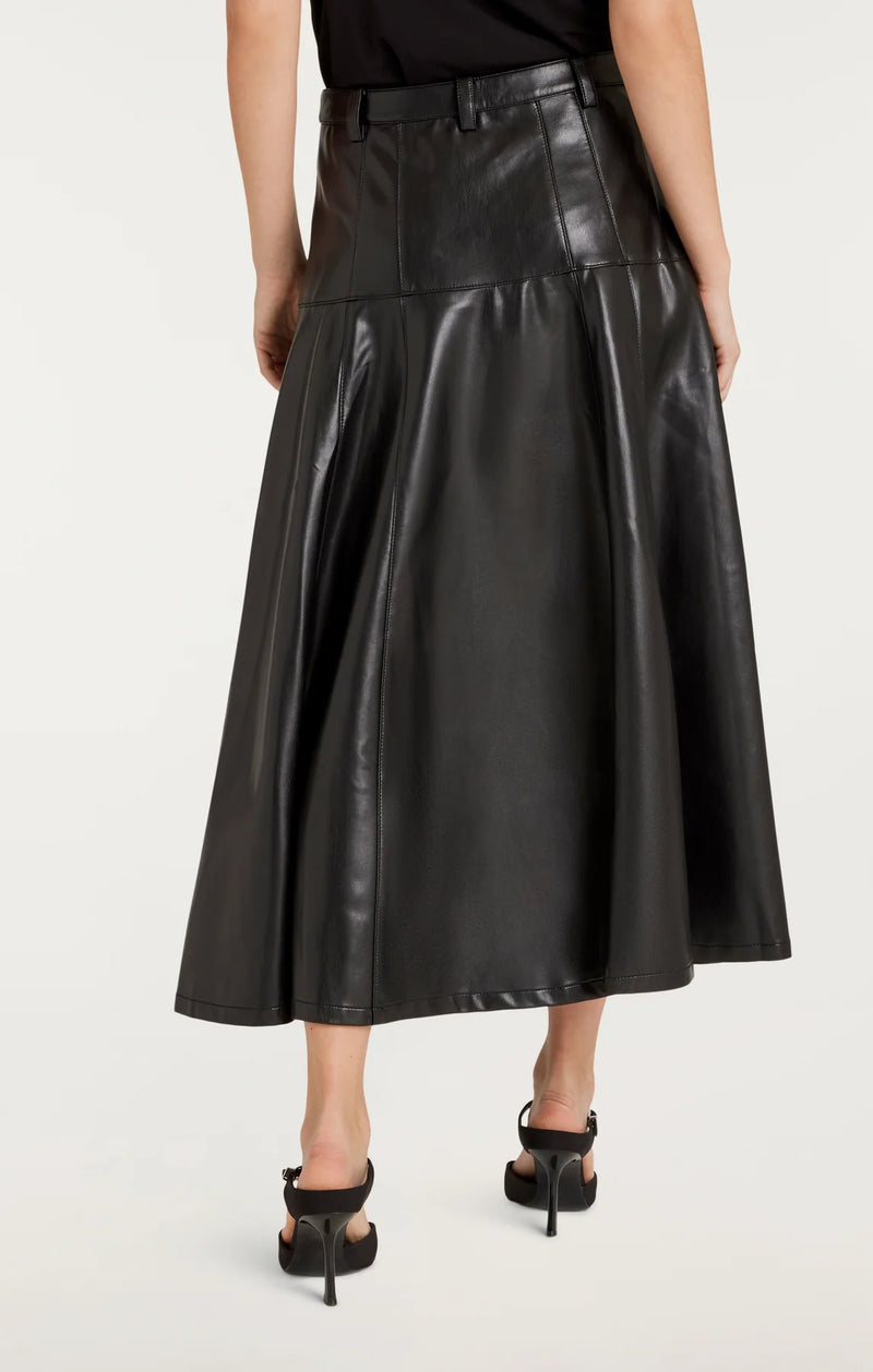 Cinq a Sept Veena Vegan Leather Skirt