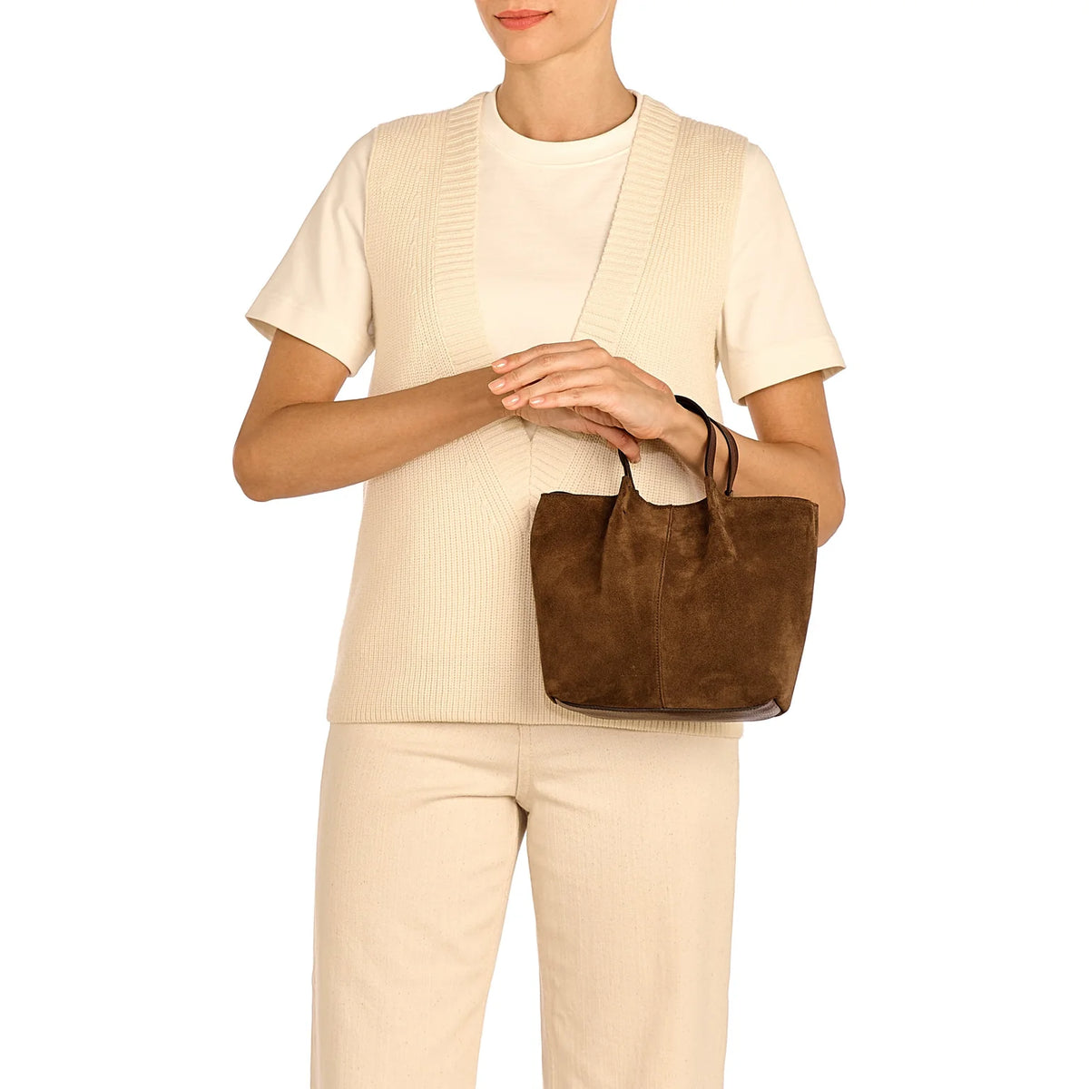 Il Bisonte Nina Suede Corssbody