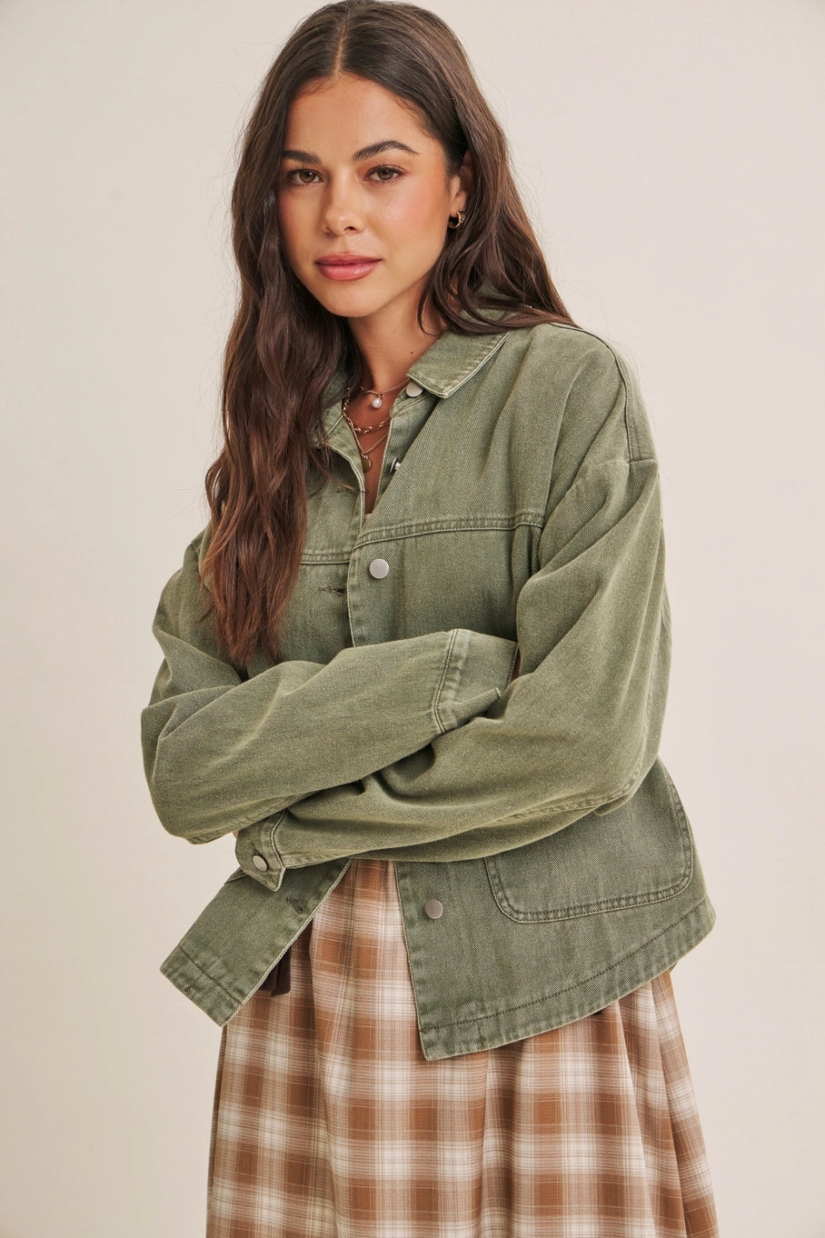 In February Cotton Twill Utility Jacket