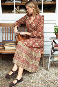 Emerson Fry Vintage Floral Stripe Dress