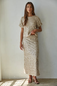 By Together Sequin Midi Skirt