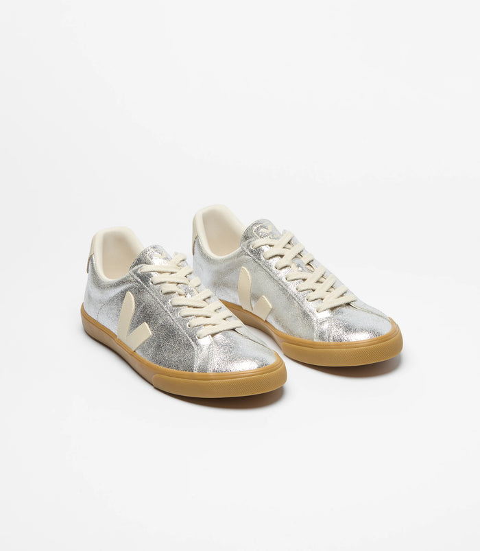 Veja Esplar Suede Silver Pierre Natural Sneaker