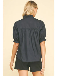 Pinch Balloon Sleeve Top