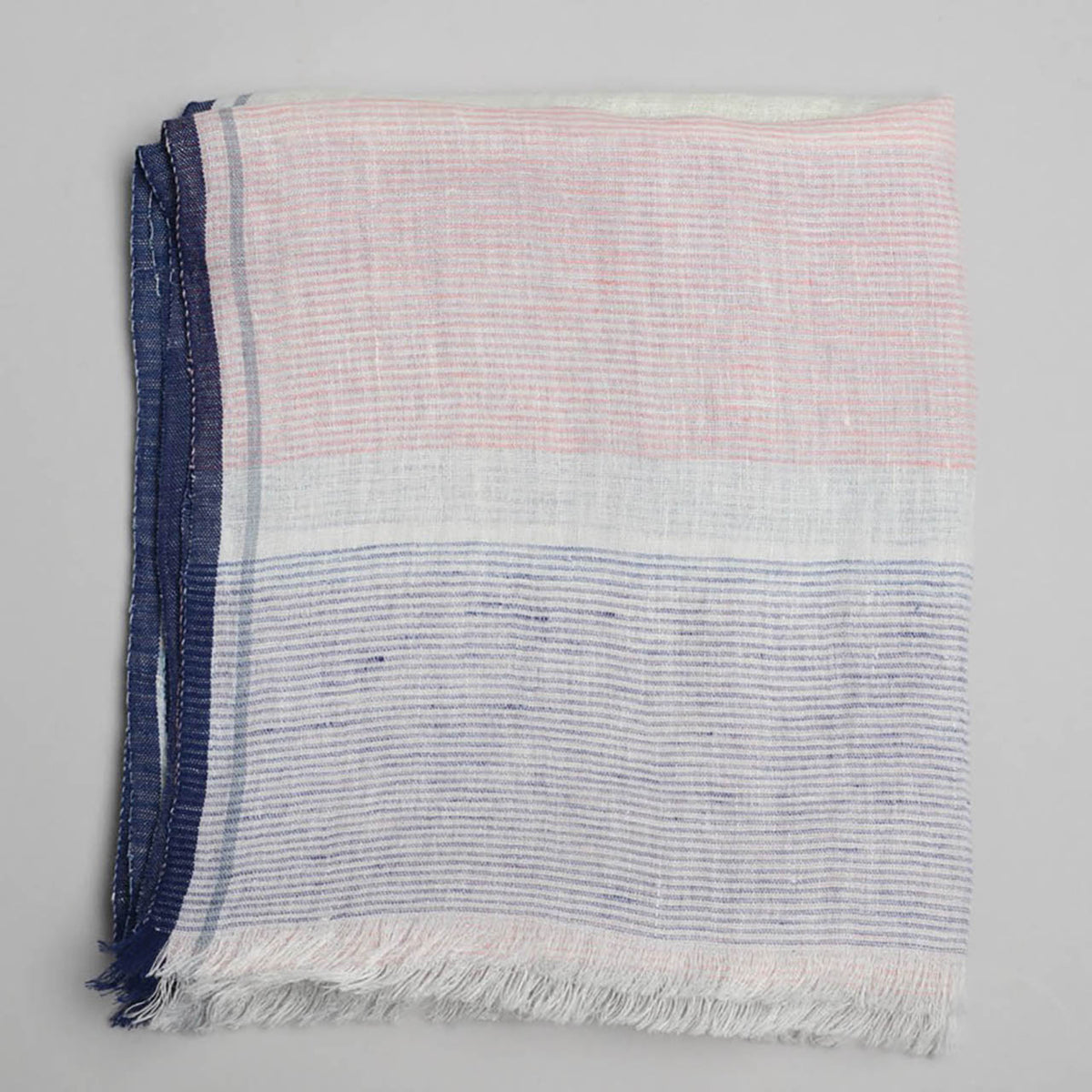 Sadhu Collective Pastel Whisper Handwoven Linen Scarf
