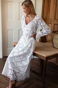 Emerson Fry Scallop Eyelet Dress