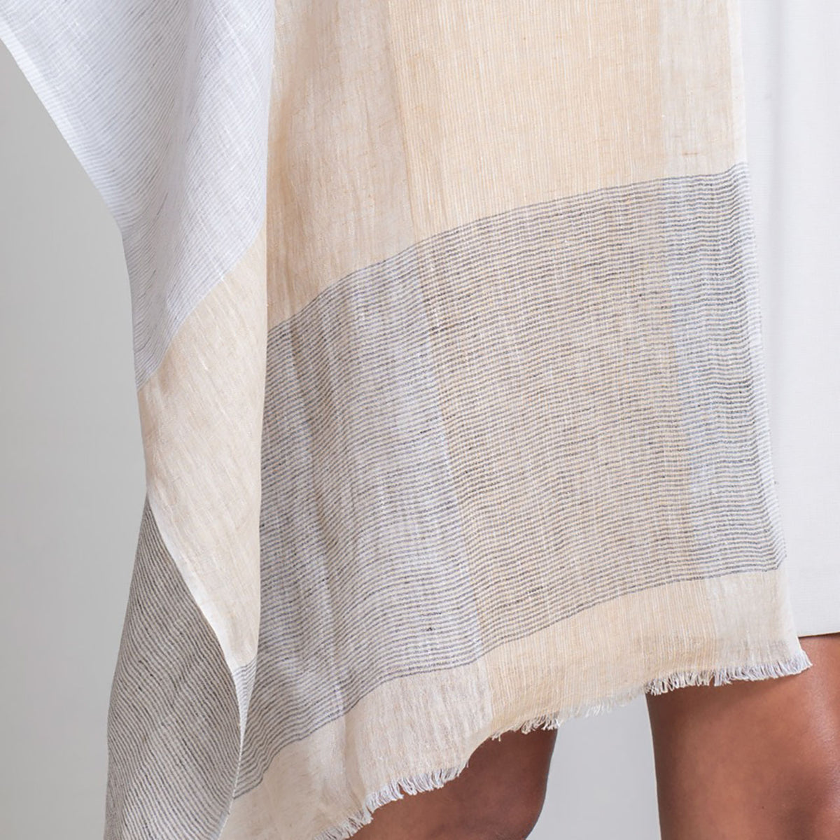 Sadhu Collective Quiet Sand Linen Scarf