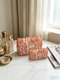 Hestea Quilted Mother Daughter Toiletry Bags