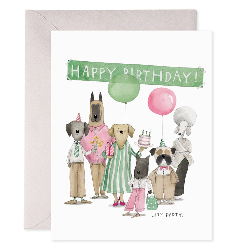 E.Frances Dog Party Birthday Card