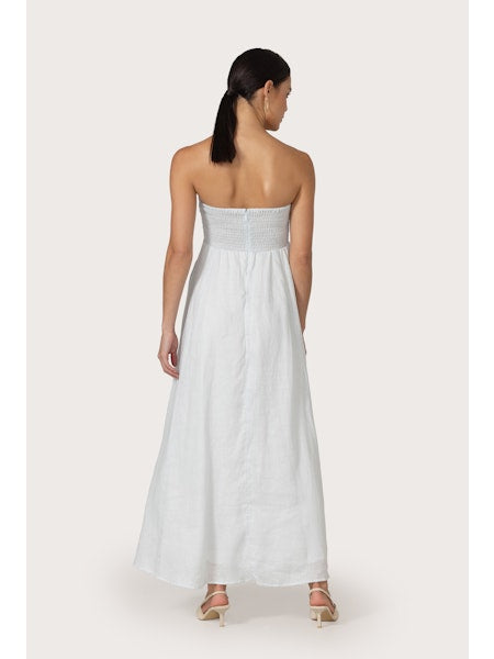 Lusana Tallia Linen Maxi Dress