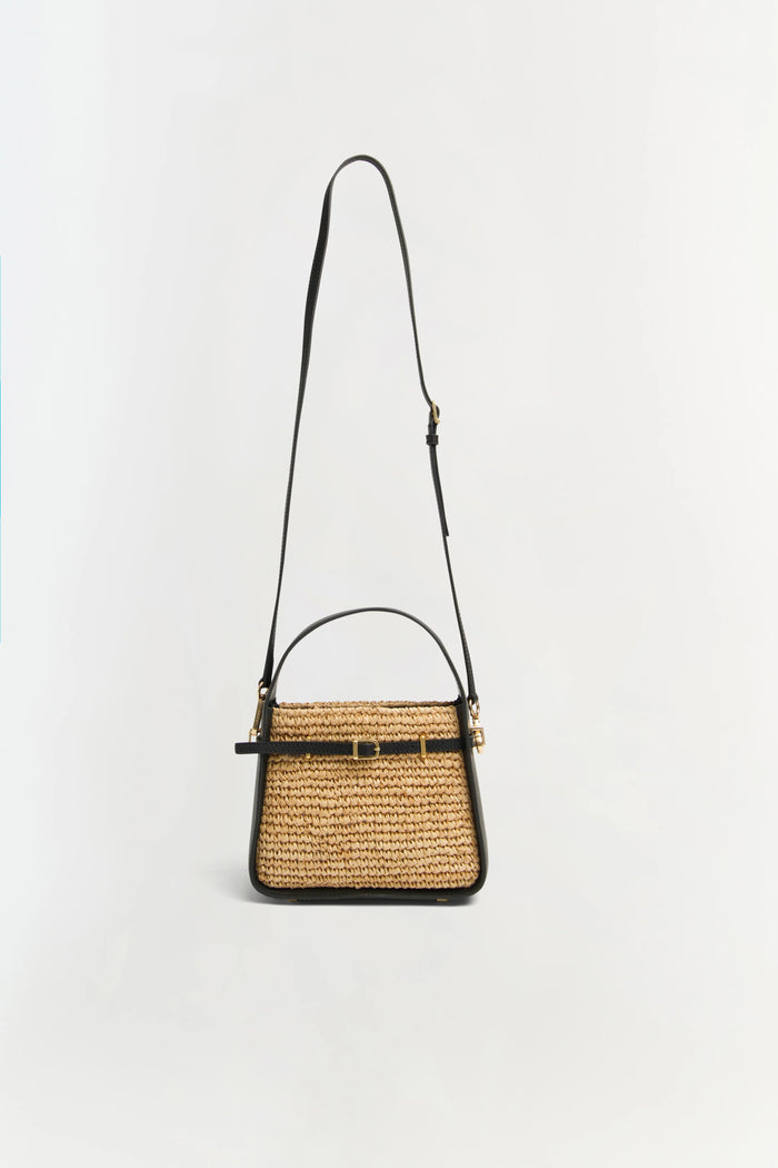 Simkhai Cleo Raffia Bucket Bag