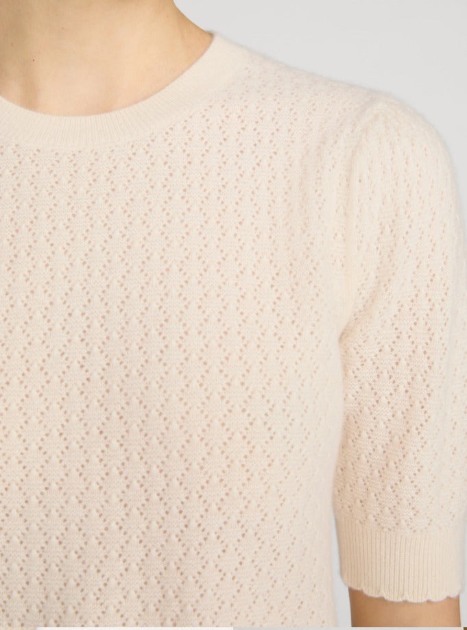 Frame Gathered Honeycomb Sweater