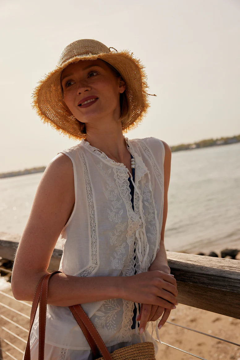 Hat Attack Packable Raffia Bucket Hat