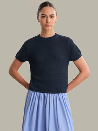 525 America Terri Rolled Edge Sweater