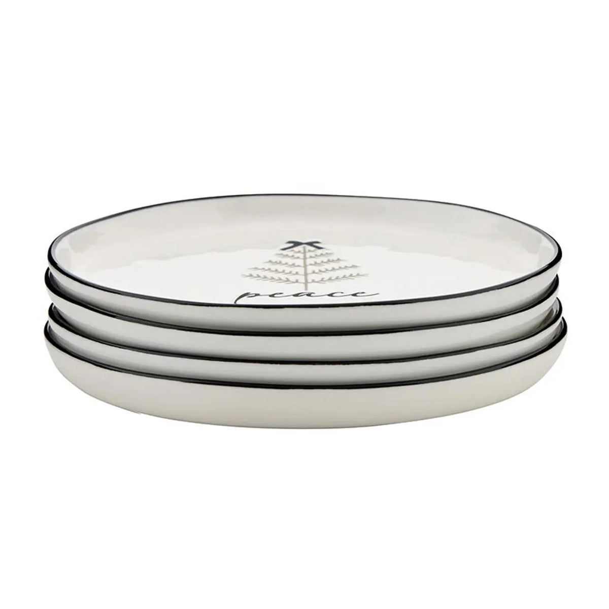 Santa Barbara Design Studios Ceramic Holiday Appetizer Plates