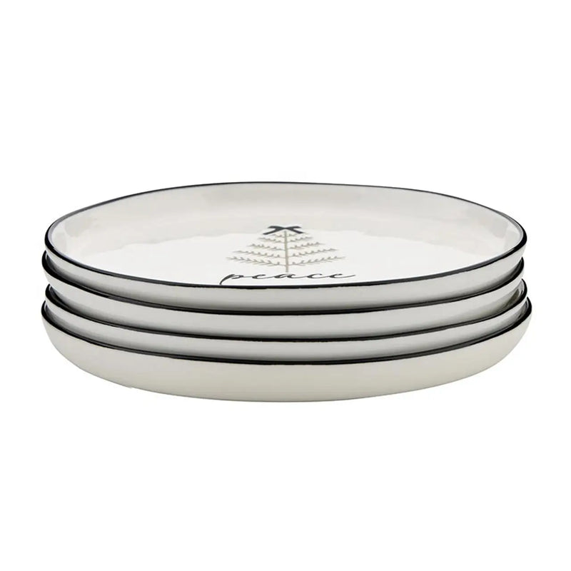 Santa Barbara Design Studios Ceramic Holiday Appetizer Plates