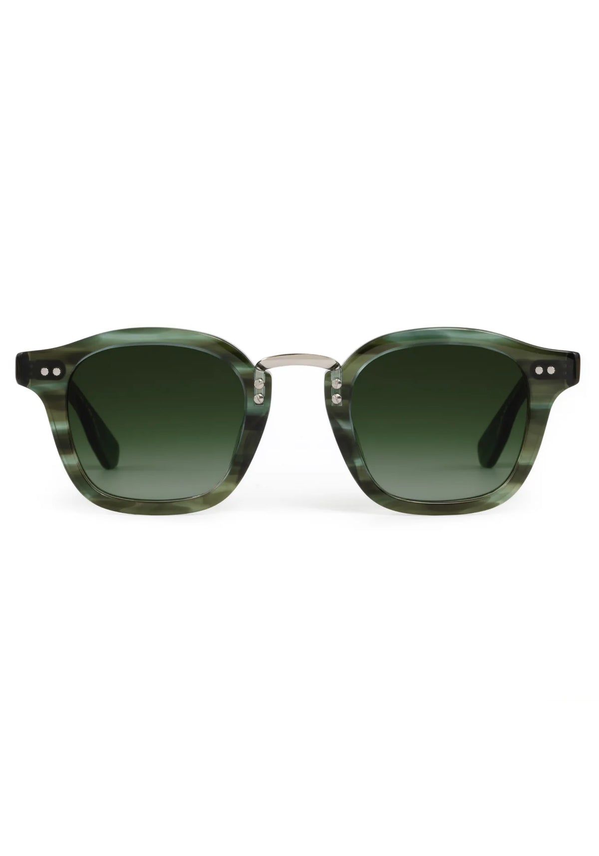 Krewe Campbell Reed Silver Sunglasses