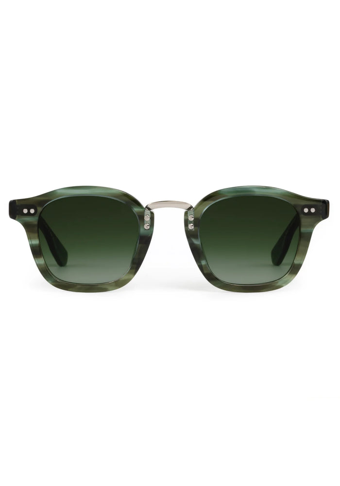 Krewe Campbell Reed Silver Sunglasses