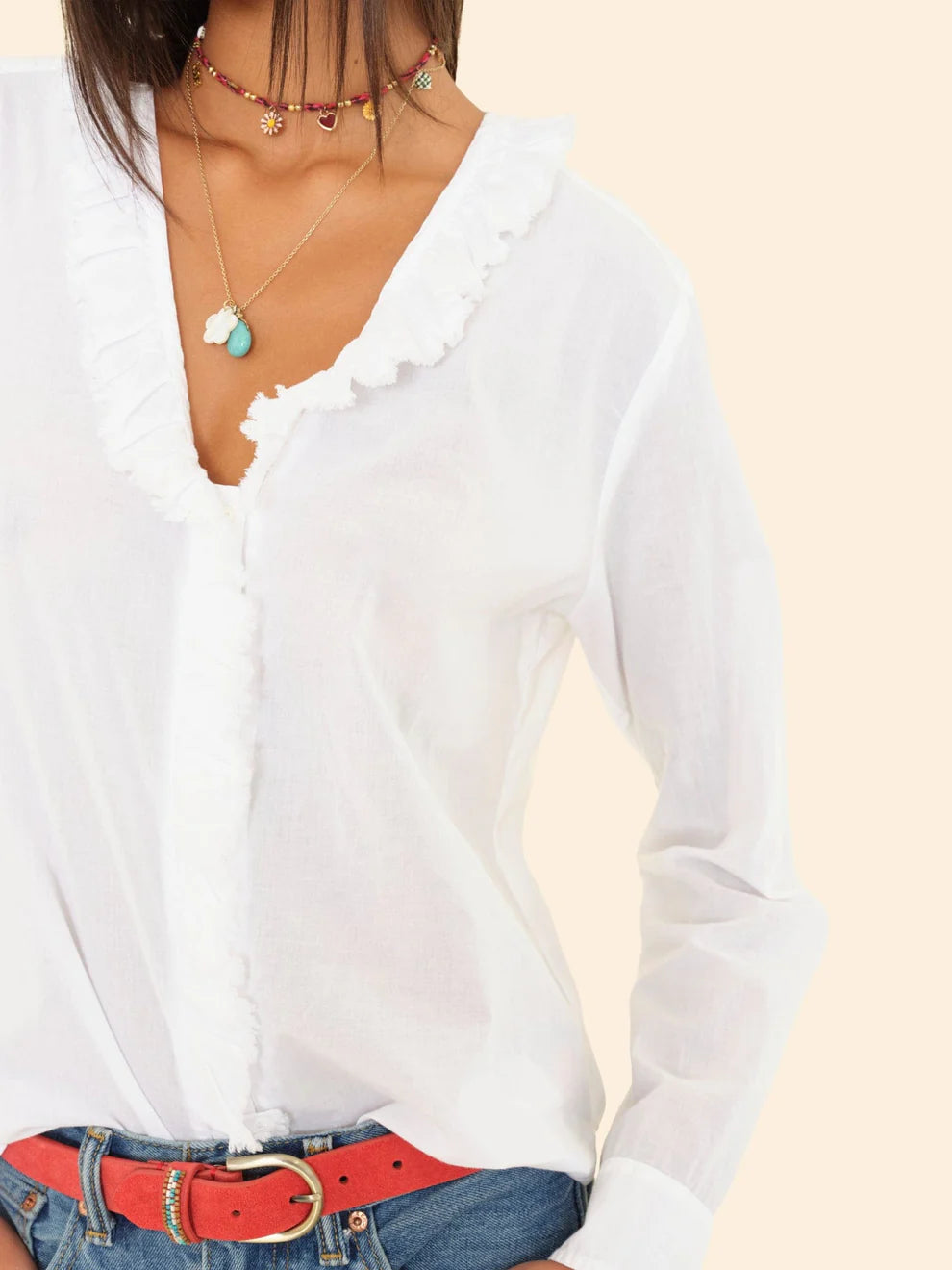 Xirena Kayde Ruffle Shirt