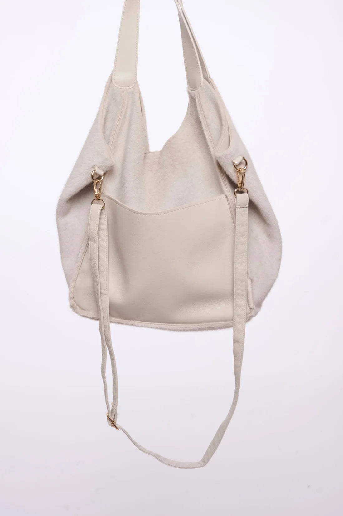 Rino & Pelle Chi Faux Leather & Suede Handbag