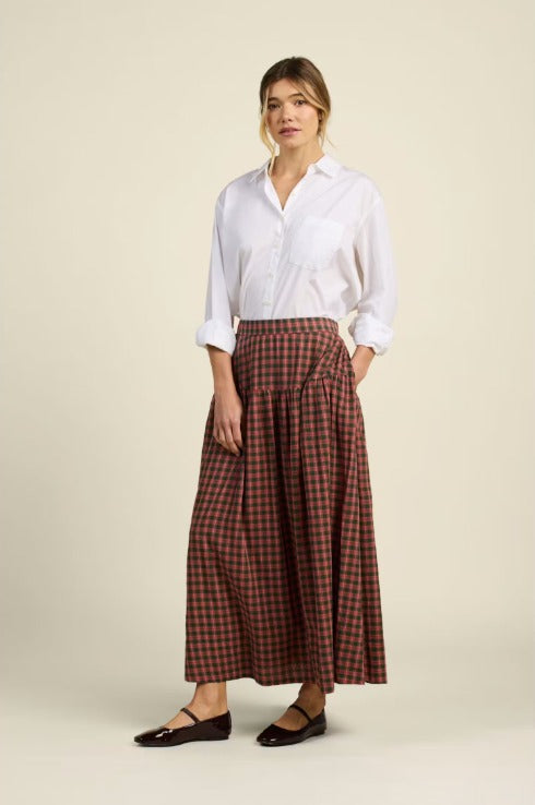 Trovata Lydia Maple Check Skirt