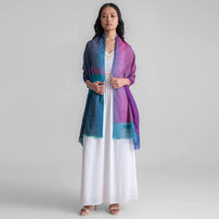 Sadhu Collective Silk Wool Jamdani Scarf