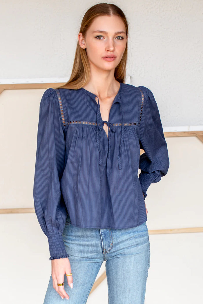 Emerson Fry Isla Dobby Stripe Top