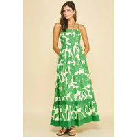 Pinch Floral Tiered Maxi Dress