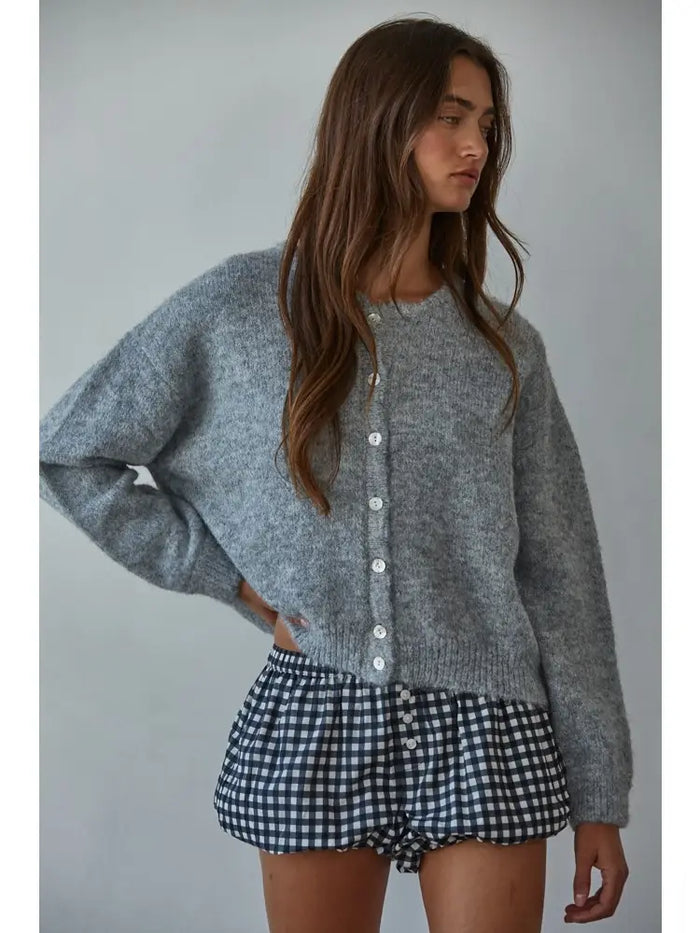 By Together Round Neck Cardigan