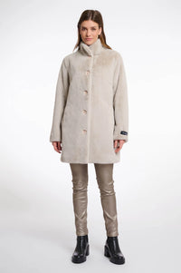 Rino & Pelle Nonna Single Breasted Faux Fur Coat