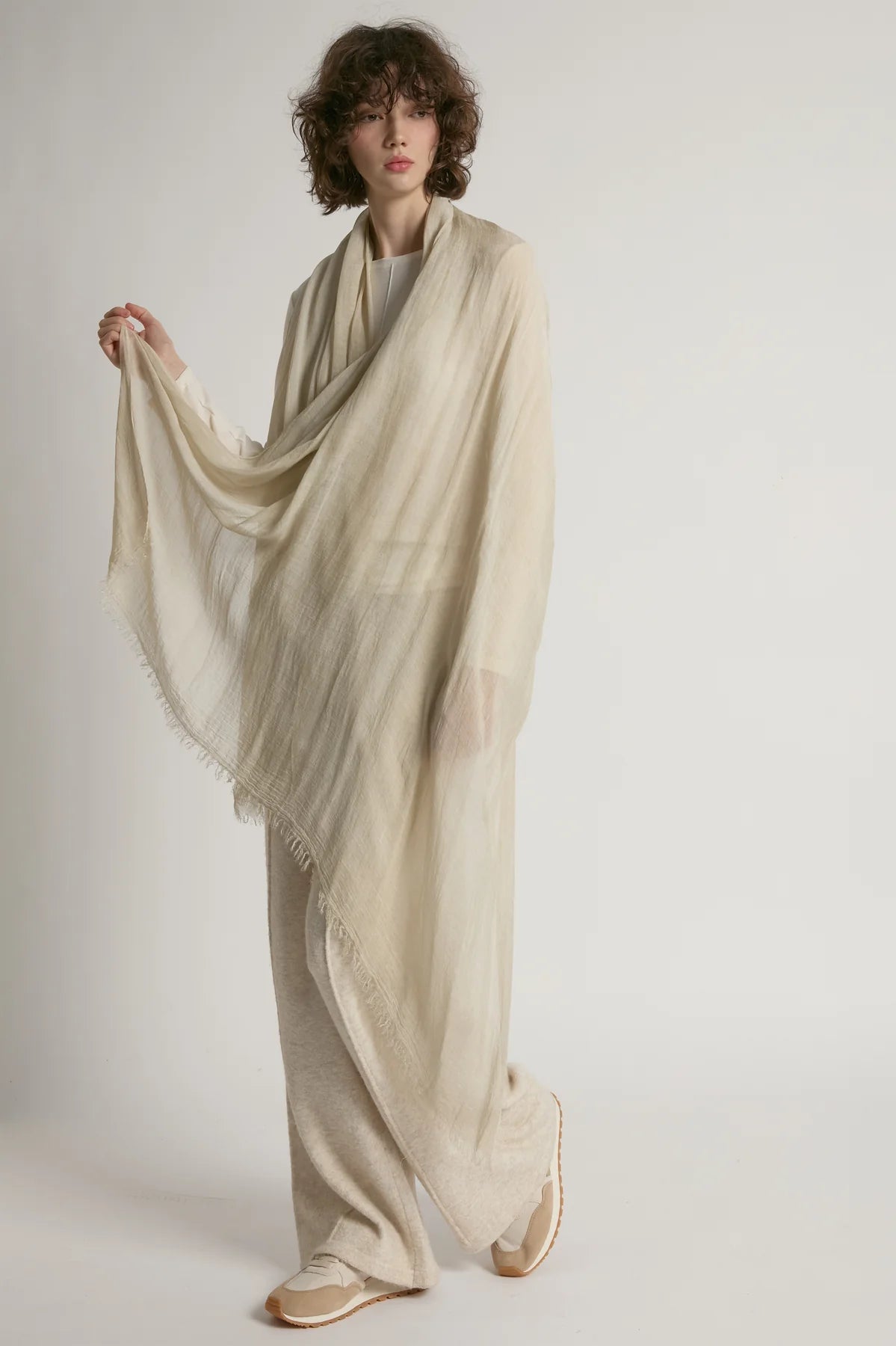 Look by M Sheer Cotton Scarf