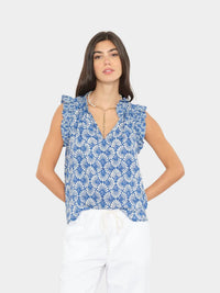 Xirena Cobalt Shell Bex Top